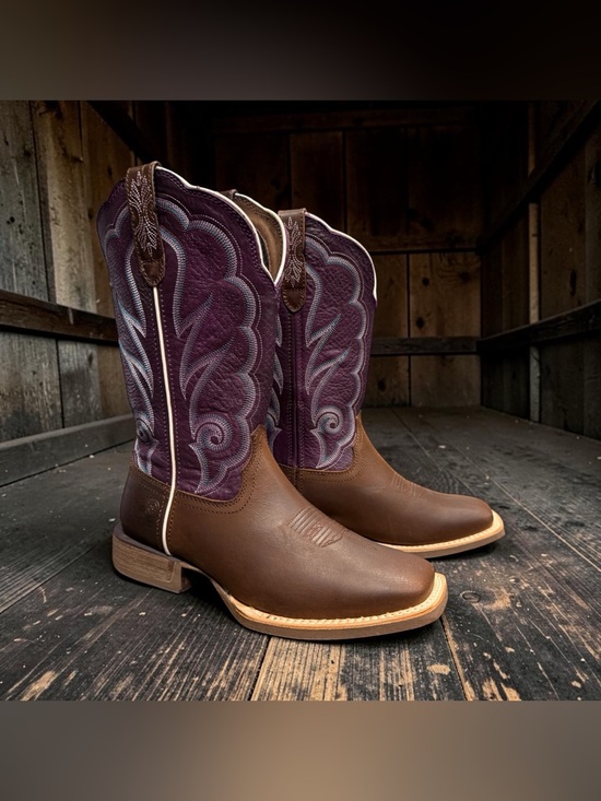Durango Shoes - Durango Lady Rebel Pro Women's Ventilated Western Boots Plum Square Toe Size 9.5